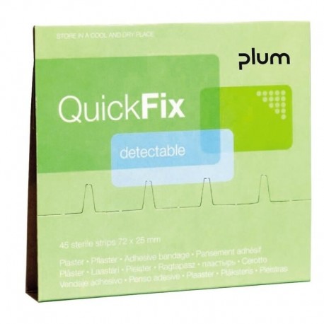 Plāksteri ar metāla lenti PLUM QuickFix, 45 gab.