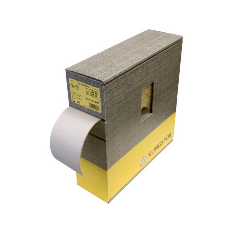 Smilšpapīrs uz porolona KLINGSPOR PS 73 BWF 115x25 P 240