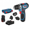 Akumuliatorinis suktuvas BOSCH GSR 12V-15 FC Set