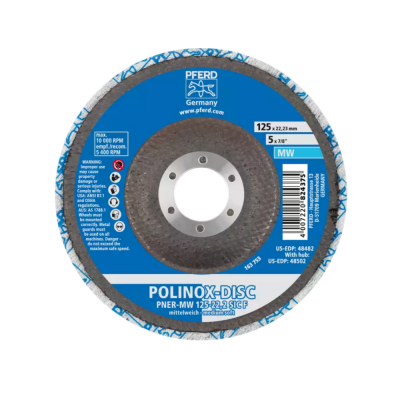 Vid. minkštumo poliravimo diskas PFERD PNER-MW 125/22,2 C 4SF