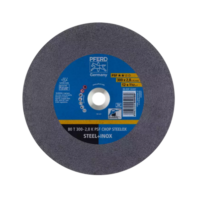Metalo pjovimo diskas PFERD 80 T 300-2,8 A 36 K PSF-CHOP-INOX/25,4