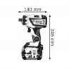 Akumulatora skrūvgriezis-urbjmašīna BOSCH GSR 18V-60 FC ar piederumiem