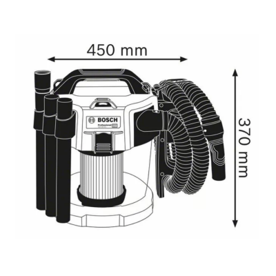 Akumuliatorinis siurblys BOSCH GAS 18V-10L, Premium