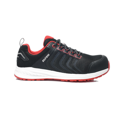 Kurpes ELTEN Livas black red low ESD S1P, melnas 45