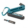 10 dalių sukimo antgalių rinkinys MAKITA Impact Black Torsion E-15811