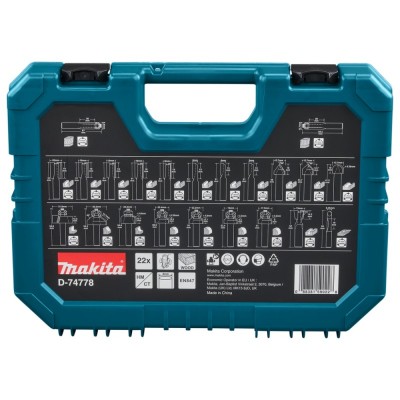 22 daļu frēžu komplekts MAKITA D-74778