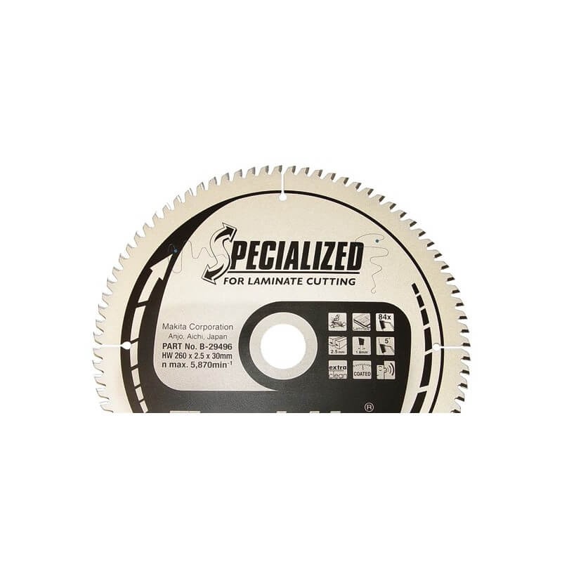 Lamināta zāģripa MAKITA 250x30mm 84T