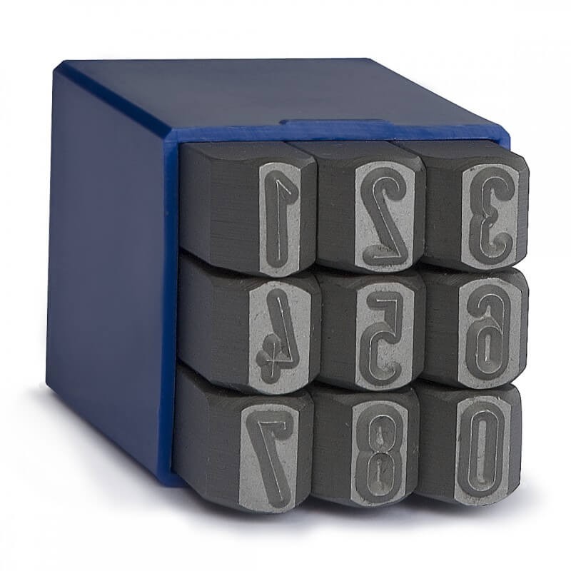 Ciparu izsitēji 0–9 GRAVUREM 12 mm