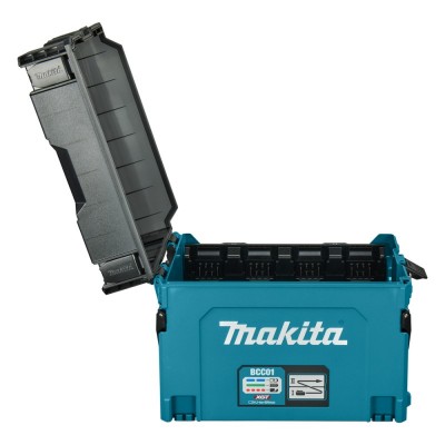 8-ių vietų akumuliatorių įkroviklis MAKITA 40V MAX XGT BCC01 Makpac