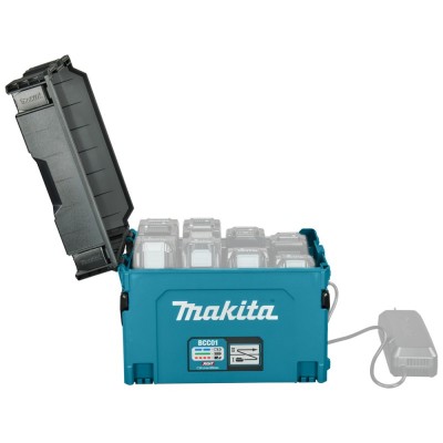 8-ių vietų akumuliatorių įkroviklis MAKITA 40V MAX XGT BCC01 Makpac