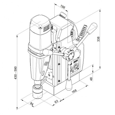 Magnetinės gręžimo staklės BDS AutoMAB 450