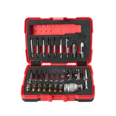 34 dalių sugadintų varžtų išsukiklių rinkinys KS TOOLS 1/4" 10mm