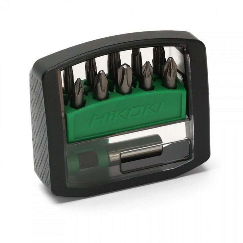 11 daļu skrūvgrieža uzgaļu komplekts HiKOKI