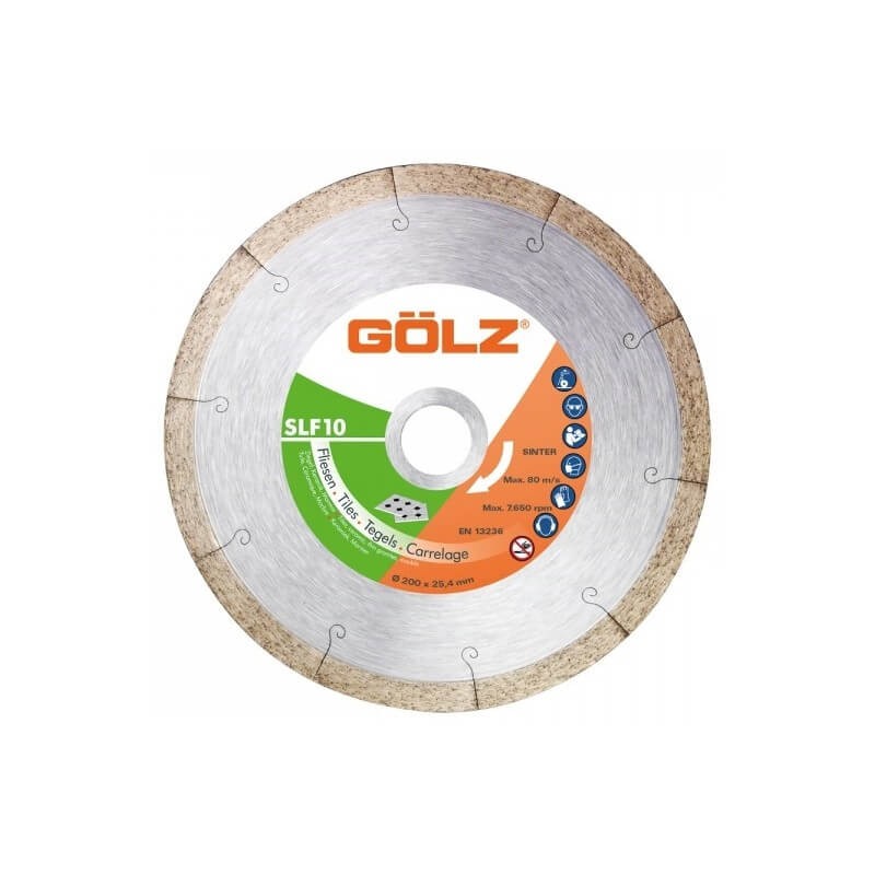 Dimanta disks keramikai GOLZ SLF10 Ø200x25,4mm