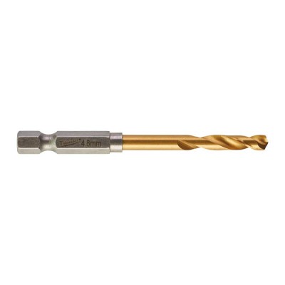 Metāla urbis MILWAUKEE Shockwave HSS-G TIN Ø 4.8 mm