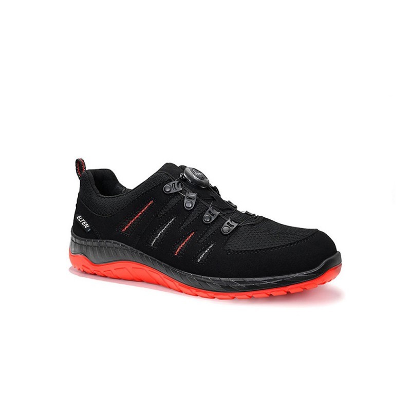 Kurpes ELTEN Maddox Boa Low ESD S3 SRC, melnas/sarkanas 47