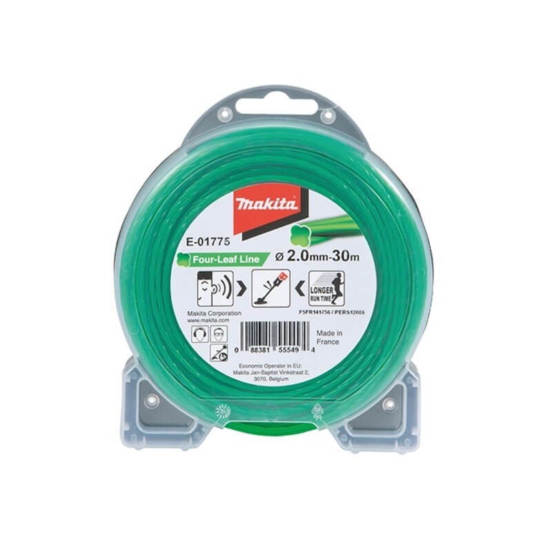 Ovālas spirāles trimmera aukla MAKITA 2,0mmx30m