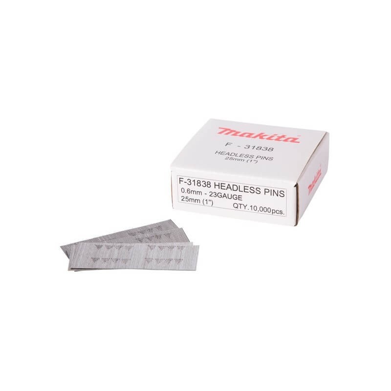 Tapiņnaglas MAKITA 0,6x25mm, 10000 gab.