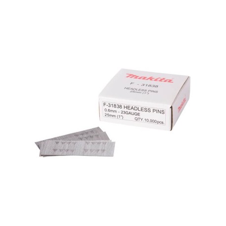 Tapiņnaglas MAKITA 0,6x25mm, 10000 gab.