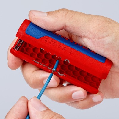 Vadu griešanas un izolācijas noņemšanas instruments KNIPEX TwistCut