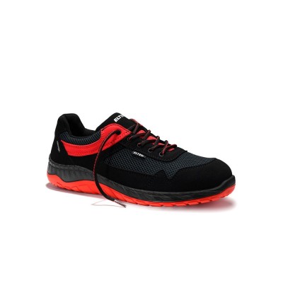Kurpes ELTEN Lonny Red Low S1P SR, melnas/sarkanas 42
