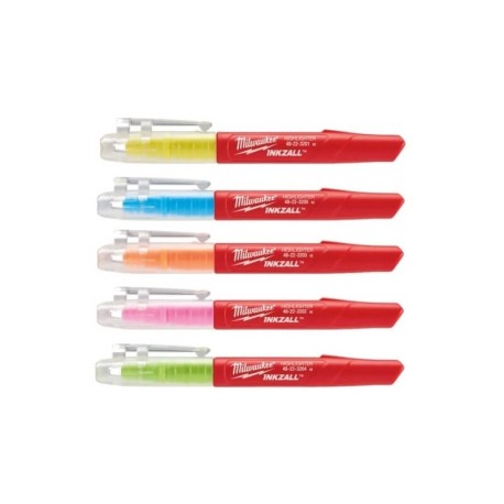 Krāsainu marķieru komplekts MILWAUKEE Inkzall, 5 gab.