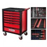 215 daļu instrumentu ratiņi KS TOOLS RACINGline, 7 atvilktnes
