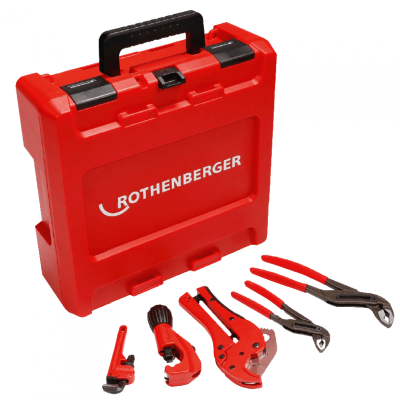 Rokas instrumentu komplekts ROTHENBERGER ROCASE kastē