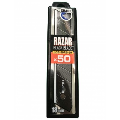 Laužami asmeņi TAJIMA Razar Black 18mm, 50gab.