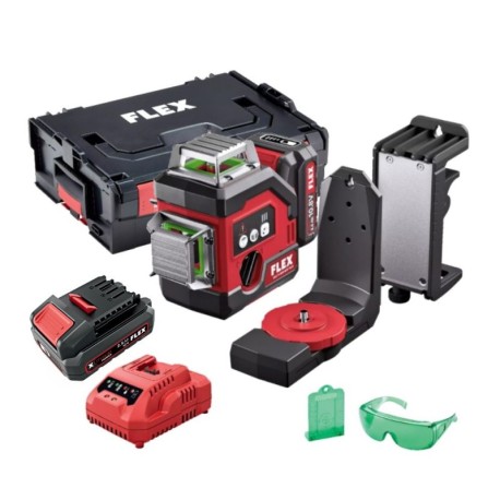 Kryžminis lazerinis nivelyras FLEX ALC 3/360-G/R 12V
