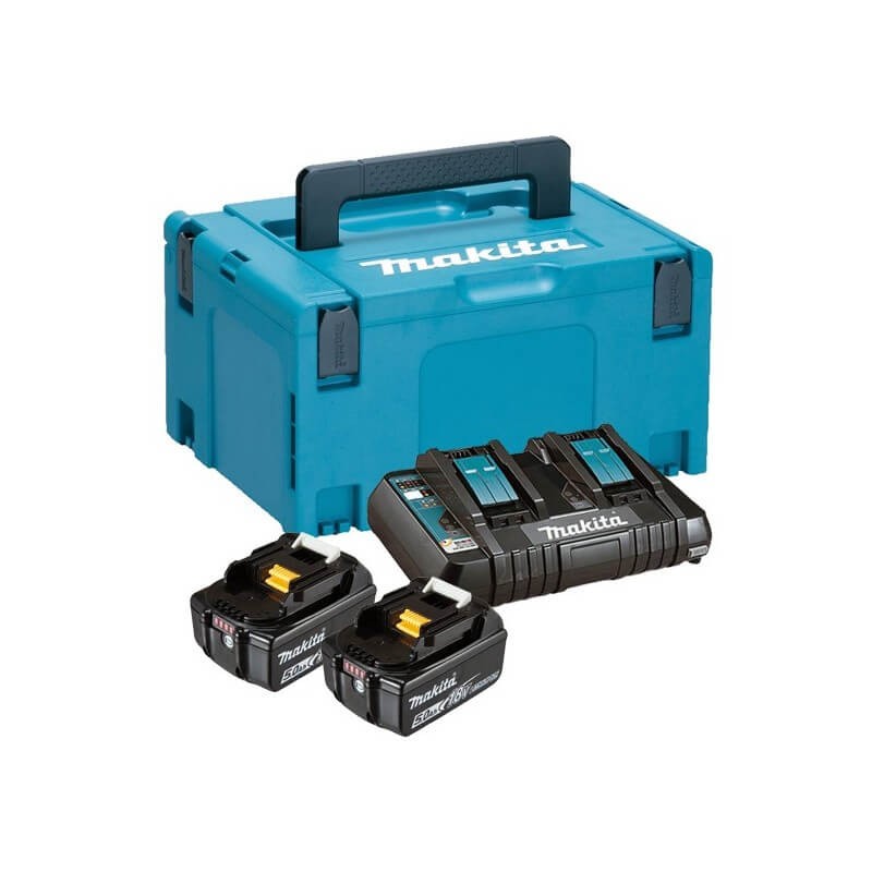 Akumulatora un lādētāja komplekts MAKITA 197629-2 PowerPack 18V 5,0Ah