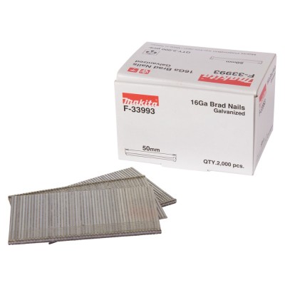 Tapiņnaglas 1,6X50 mm MAKITA 16ga  2000 gab. 