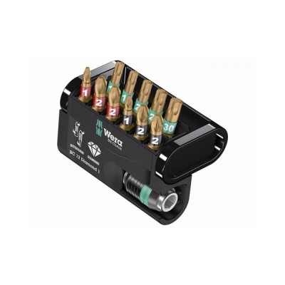 Skrūvēšanas uzgaļu komplekts 12 daļu WERA Diamond 1