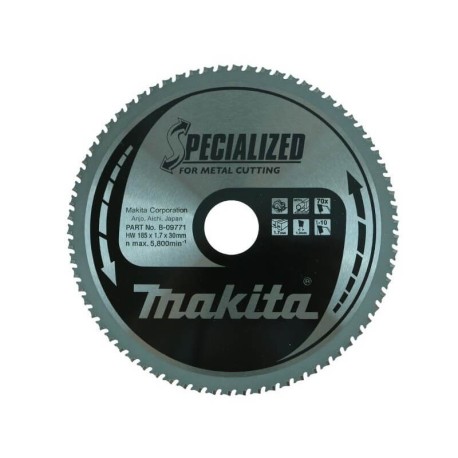 Zāģripa metālam 185x30 T70 1,7 mm -10  MAKITA