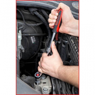 1/2" teleskopiska tirkšķatslēga KS-TOOLS SlimPOWER