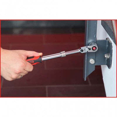 1/2" teleskopiska tirkšķatslēga KS-TOOLS SlimPOWER