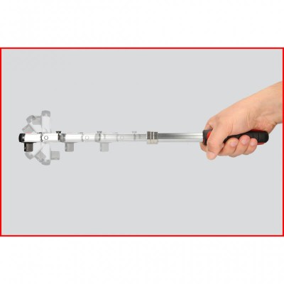 1/2" teleskopiska tirkšķatslēga KS-TOOLS SlimPOWER