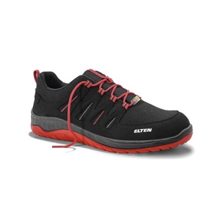 Kurpes ELTEN Maddox Black Red Low ESD S3 SRC, melnas/sarkanas 47