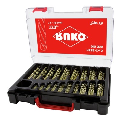 170 dalių grąžtų rinkinys RUKO HSS Co