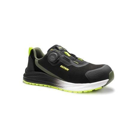 Apavi ELTEN Leevi XXNF BOA Black-Lime Low ESD S3S, melni 47