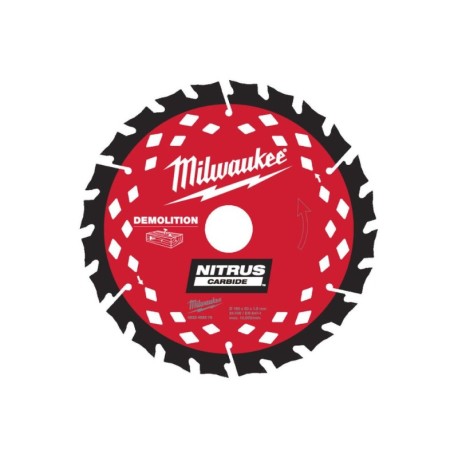 Medžio pjovimo diskas MILWAUKEE CSB Nitrus P WD 190x30x1,62x24 ATB