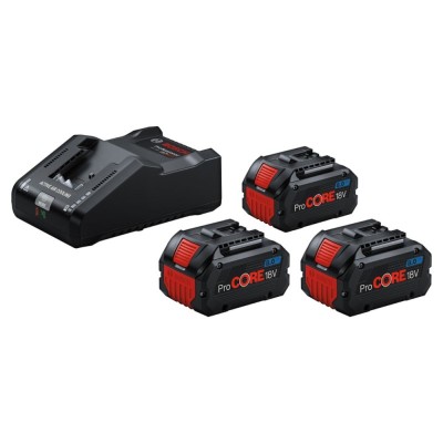 Akumuliatorių ir įkroviklio komplektas BOSCH ProCORE GBA 18V 3x8,0Ah GAL 18V-160