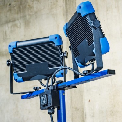 LED prožektorius su stovu AS-SCHWABE Slimline Pro 2x50W