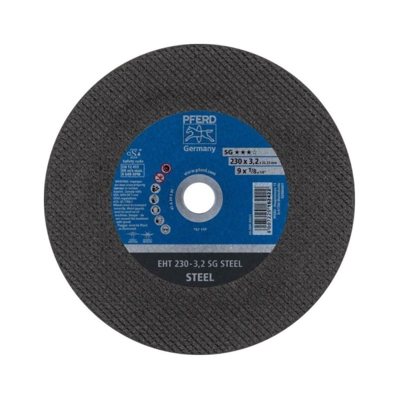 Griešanas disks PFERD EHT A24 S SG 230x3,2x22,23mm