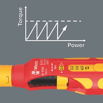 Dinamometrinis atsuktuvas WERA VDE 7516 2,4-4,0Nm