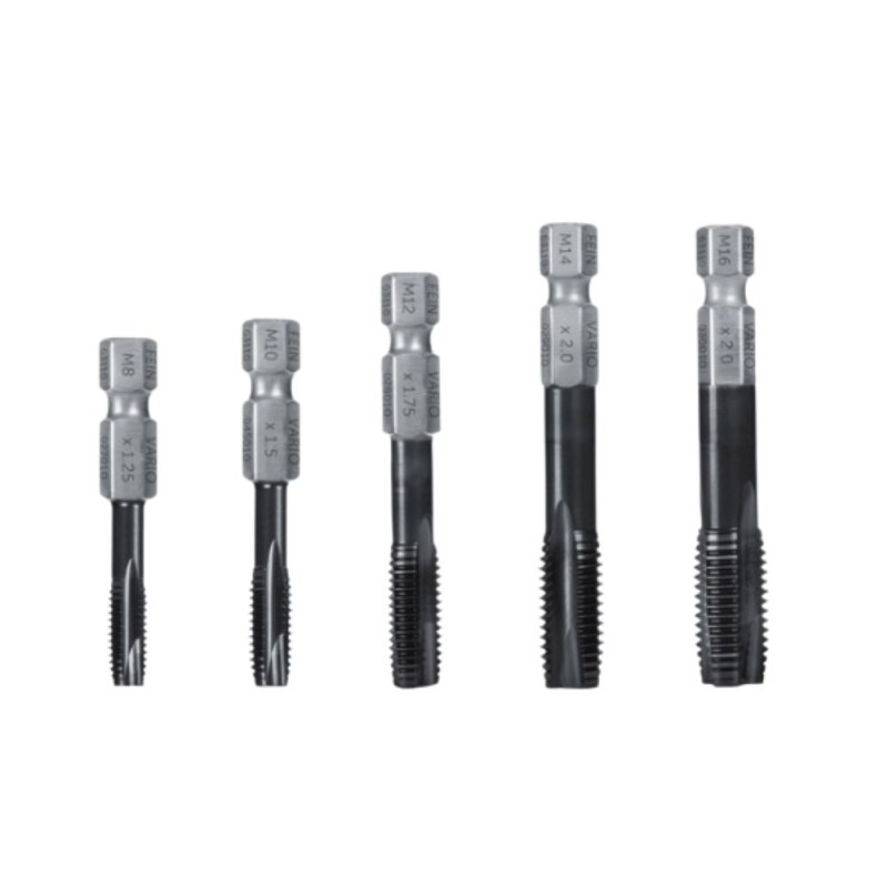 5 daļu vītņurbju komplekts FEIN Vario M8-M16