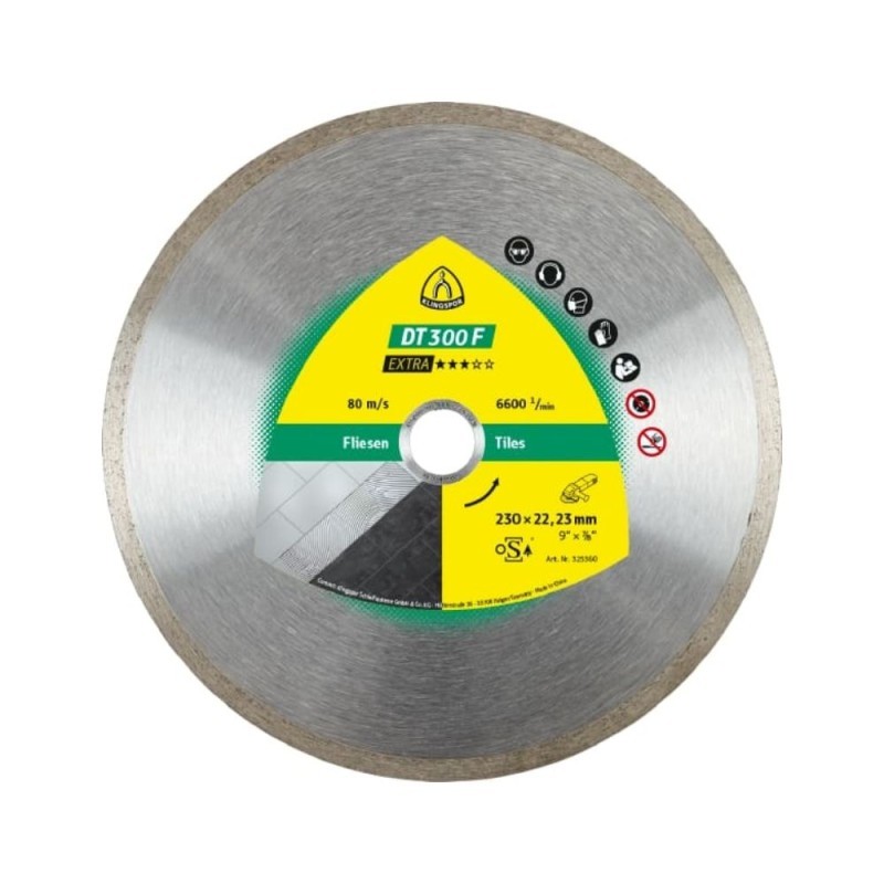 Deimantinis diskas plytelėms KLINGSPOR DT 300 F 230mm