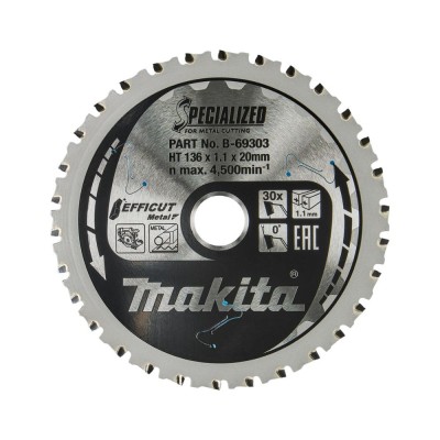 Metalo pjovimo diskas MAKITA HM 136x20x1mm Z30