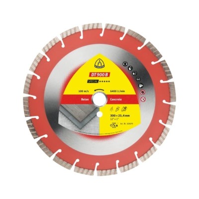 Deimantinis pjovimo diskas betonui KLINGSPOR DT 900 B Special 300mm