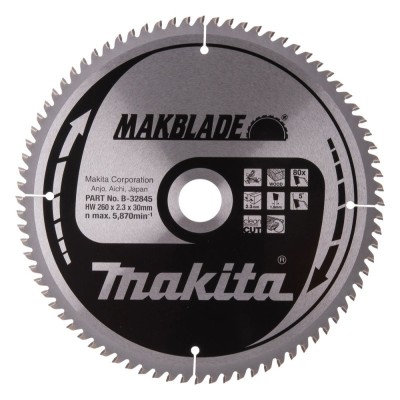 Pjovimo diskas MAKITA 260x2,3x30mm Z80 5 